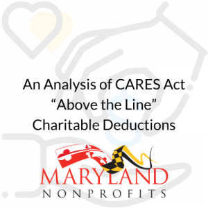 An Analysis of CARES Act “Above the Line” Charitable Deduction