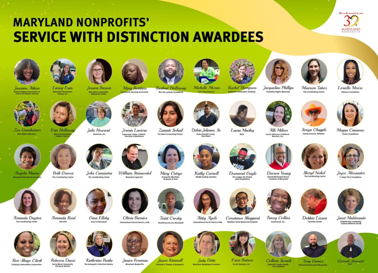 Maryland Nonprofits Announces ‘Service With Distinction Award’ Winners ...